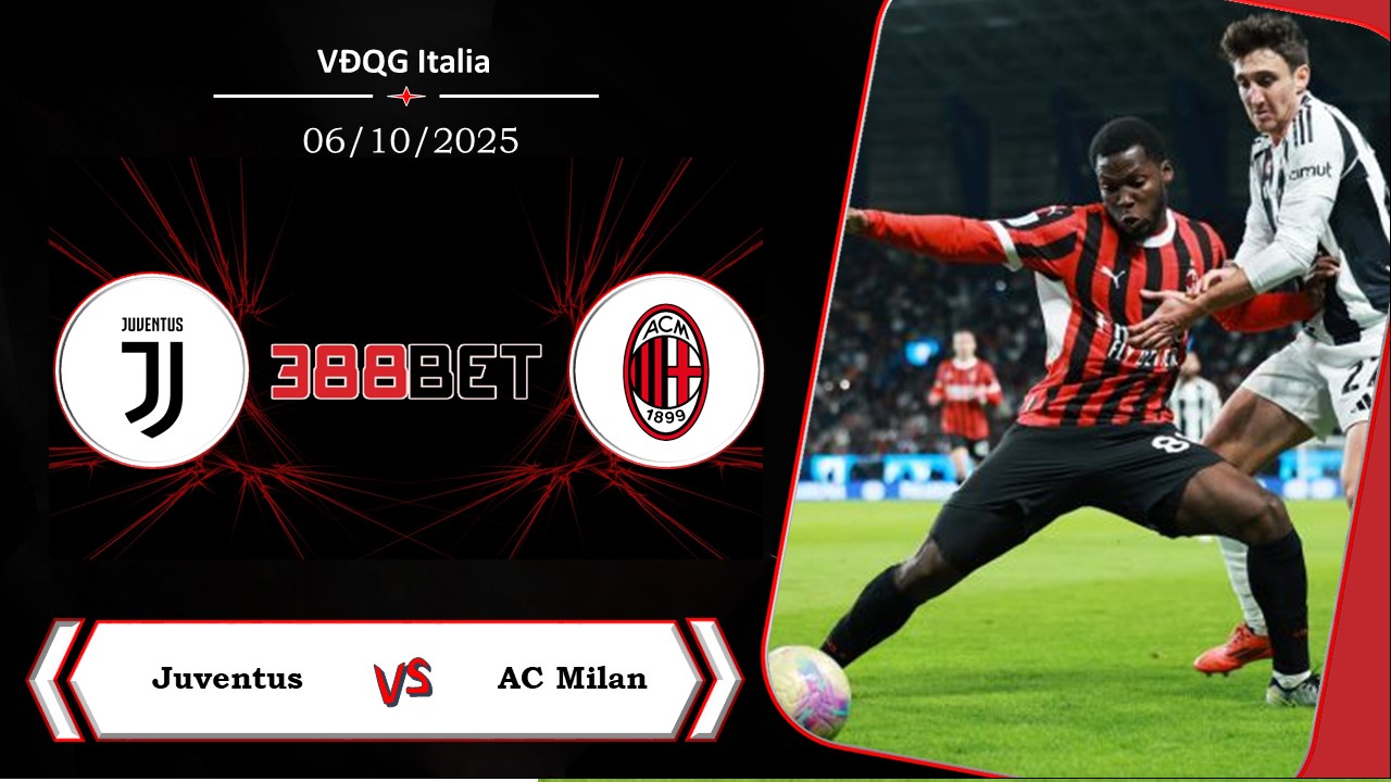Soi kèo cá cược miễn phí ngày 06/10 Juventus vs AC Milan: Vị khách khó chiều